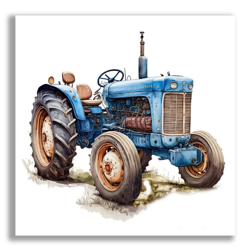 Wandbild traktor historisch - wandbild,