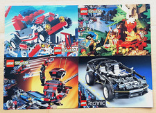 Lego System + Technic 4 Postkarten zusammen als DIN A4 Blatt