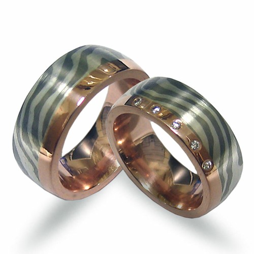 Ein paar mokume gane - ein,