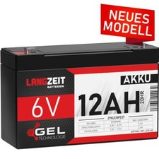 Akku 6V 12AH GEL Batterie Bleiakku PEREGO Kinderauto Elektroauto Blei Gelakku