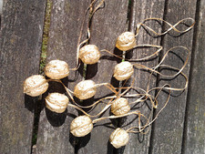 Christbaumschmuck - 10  "Goldnüsse"