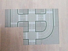 Fünf (5) Lego Grundplatten Strassenplatte 32 x 32  grau Vintage