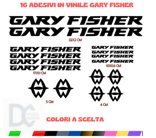 Adesivi gary fisher - adesivi,