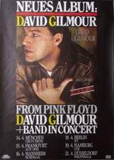 DAVID GILMOUR - PINK FLOYD - 1984 - Live In Concert - About Face Tour - Poster