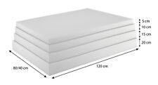 Schaumstoffplatte für Europalette Polsterauflage Matratze Zuschnitt 120x80cm