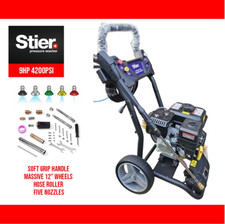 STIER 4200PSI 9PS Benzin Hochdruckreiniger Wasserreiniger Gurney 10M SCHLAUCH