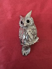 Gürtelschnalle Metall Silberfarben Eule Damen