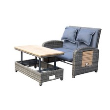 Gartenlounge Set Sofa Hocker