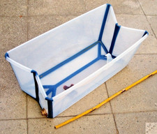 Wanne Flexibel mit 1" Gewinde Anschluss Stokke Flexi Bath faltbar Camping _b3