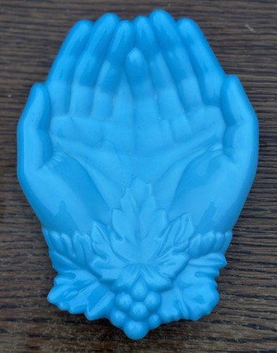 Vintage jugendstil blaue glas - vintage,