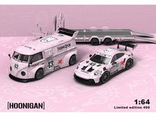 Trailer Set - T1 Bus, GT3 + Trailer - #43 Hoonigan  - pink - TPC 1:64