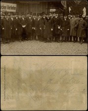 Innere Altstadt-Dresden Männergruppe mit Zylindern vor Zelt 1912