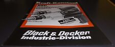 prospekt blatt black & decker kraft konstant bohr maschine neu b&d 1979 werbung 