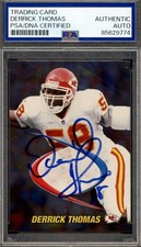 Derrick Thomas PSA DNA Signed