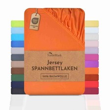 Jersey Spannbettlaken Spannbetttuch Bettbezug 100% Baumwolle viele Farben/Größen