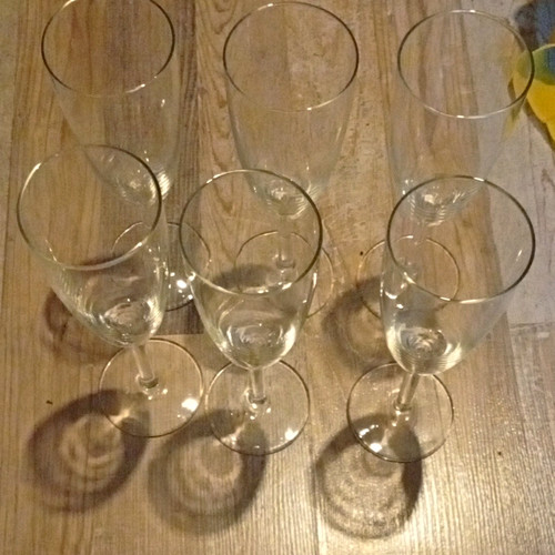 6er set sektgläser glas - 6er,