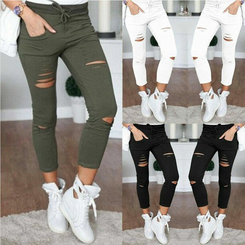 Damen leggings destroyed - leggings,