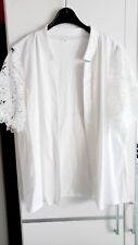  Jacke mit Spitzenärmel Gr.3XL Weiß 