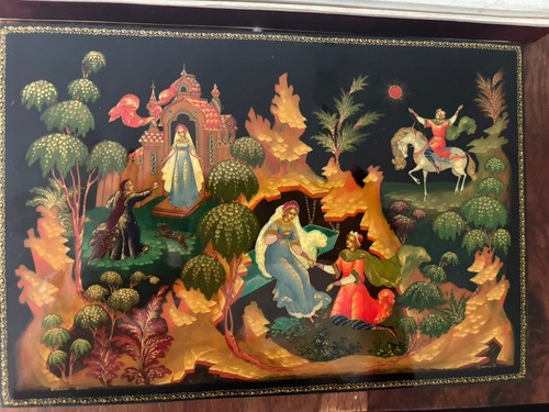 Russische volkskunst lackbild - russische,