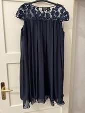 Kleid von Apart Glamour Gr.46 dunkelblau Elegant