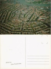 Amsterdam Amsterdam Luftbild Aerial View Zentrum vom Flugzeug aus 1980