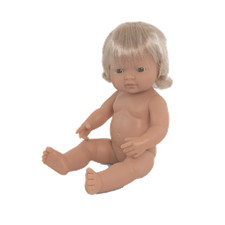 Puppe mädchen blond 38cm - puppe,