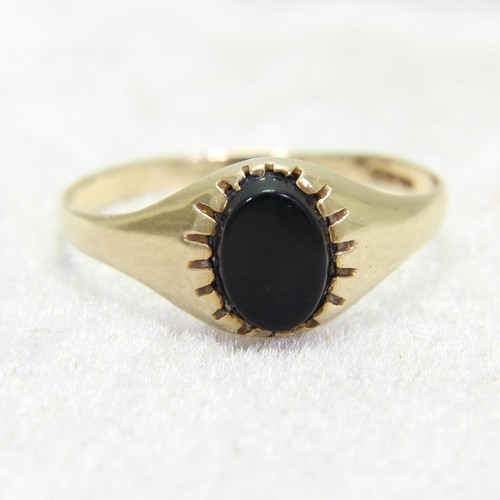 Siegelring kt gold onyx - kt,