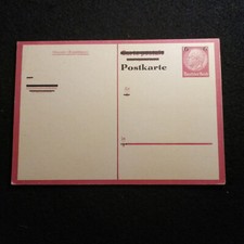 Deutsches Reich - Postkarte  Hindenburg, Überdruckt - Durchbalkt