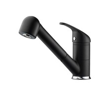 Pyramis Einhebelmischer Festivo Carbon Wasserhahn mit Geschirrbrause