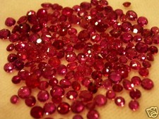 1 CARAT NATÜRLICHE RUBINE, RUBIN, RUBY IM FACETTIERTEN SCHLIFF