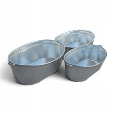 Zinkwanne Garten groß Oval