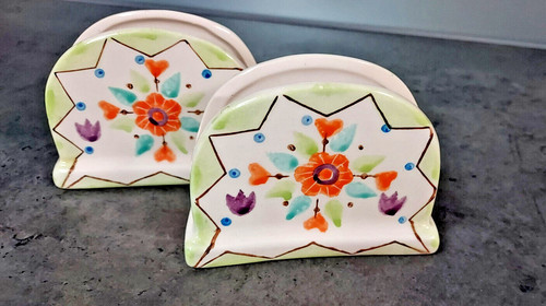 Handbemalte serviettenhalter - 2,