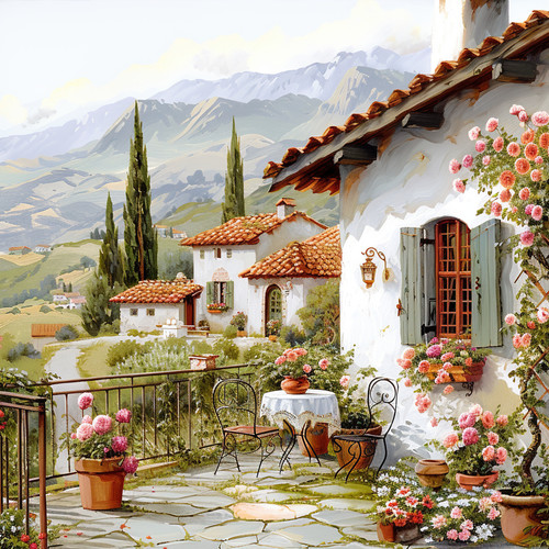 Wandbild italien toskana - italien,