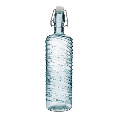 Tischflasche glas türkis - glas, 1l
