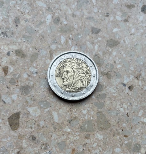 Euro münze dante alighieri - 2,