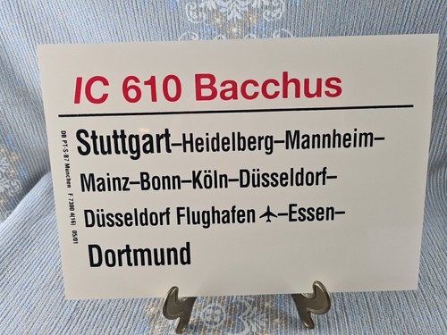 Zuglaufschild 610 bacchus - ic,