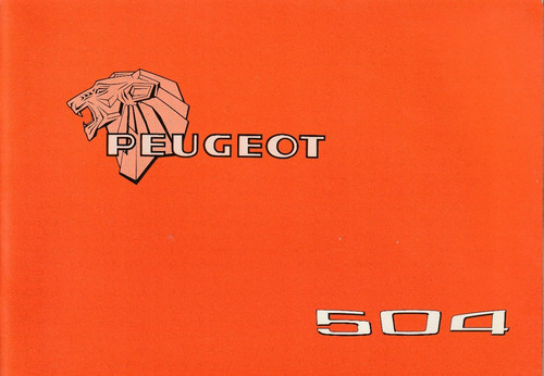 Betriebsanleitung peugeot 504 - betriebsanleitung,