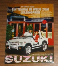 Seltene Werbung SUZUKI SJ 410