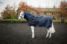 Ausreitdecke Turnierdecke Rambo "Mack in a Sack" navy/burgundy S M L XL