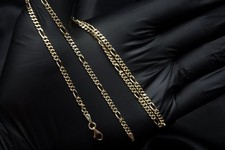 Figarokette 585 14K Gelbgold