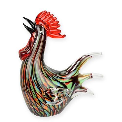 Glasfigur hahn murano - glasfigur,