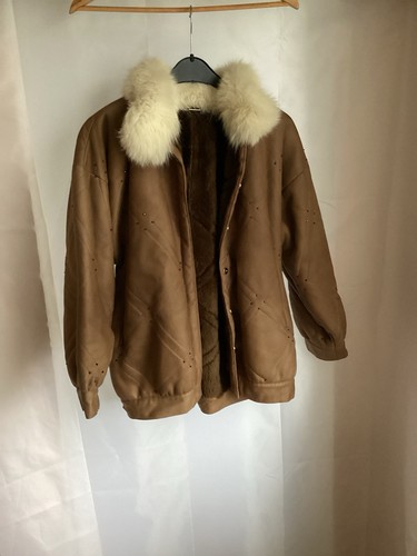Warme vintage damenjacke mit - warme,