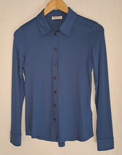 Marc o Polo Shirt Bluse neu S blau Viscose langarm klassisch zeitlos aktuell