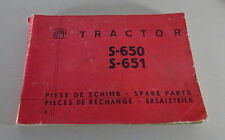 Teilekatalog / Ersatzteilliste UTB Raupenschlepper S-650 / S-651