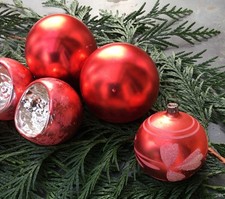 6 x antiker Christbaumschmuck