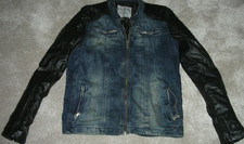 Jacke, Jeansjacke mit Lederärmel von Red Bridge, Gefüttert, Gr. XL