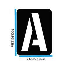 42-tlg. Kunststoff-Schablonen