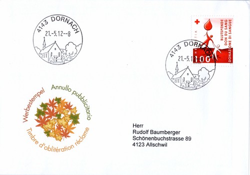 Schweiz brief sst - brief, 2012