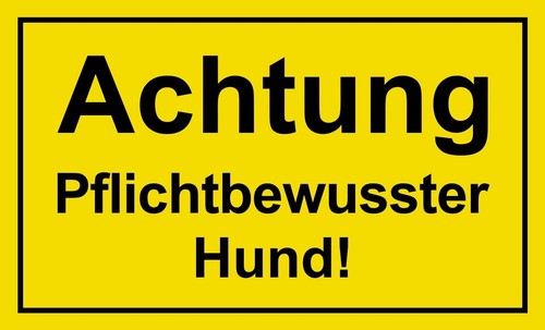 Schild achtung - schild,