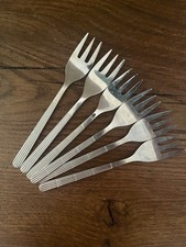 DDR ABS Besteck  Kuchengabel Edelstahl Streifen Linie Modell 800